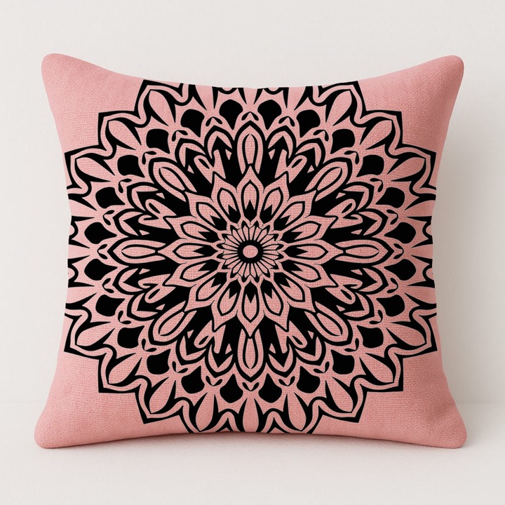 Set perna și față de perna, roz, 50x50cm