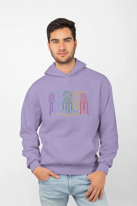 Унисекс суичър с качулка D&B ST00200 Gamer Lavender, Лавандула, XL