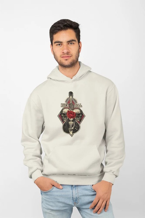 Hanorac unisex D&B ZN00014 Rock Cream - Marimea M