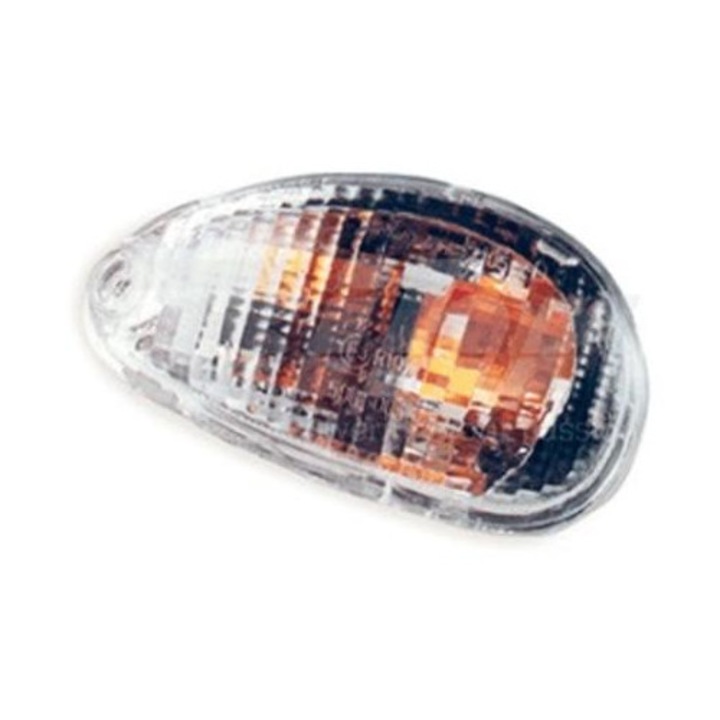 Semnalizator fata stanga translucid tip OE pentru Piaggio Vespa ET4 - V PARTS BIHR 1102151 (moto)