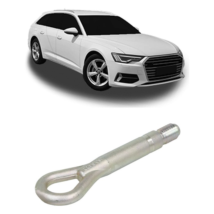 Cui carlig remorcare, tractare auto pentru AUDI A6 C8 Avant (4A5) 2018, Otel, Cri-Flo, 4 Stickere