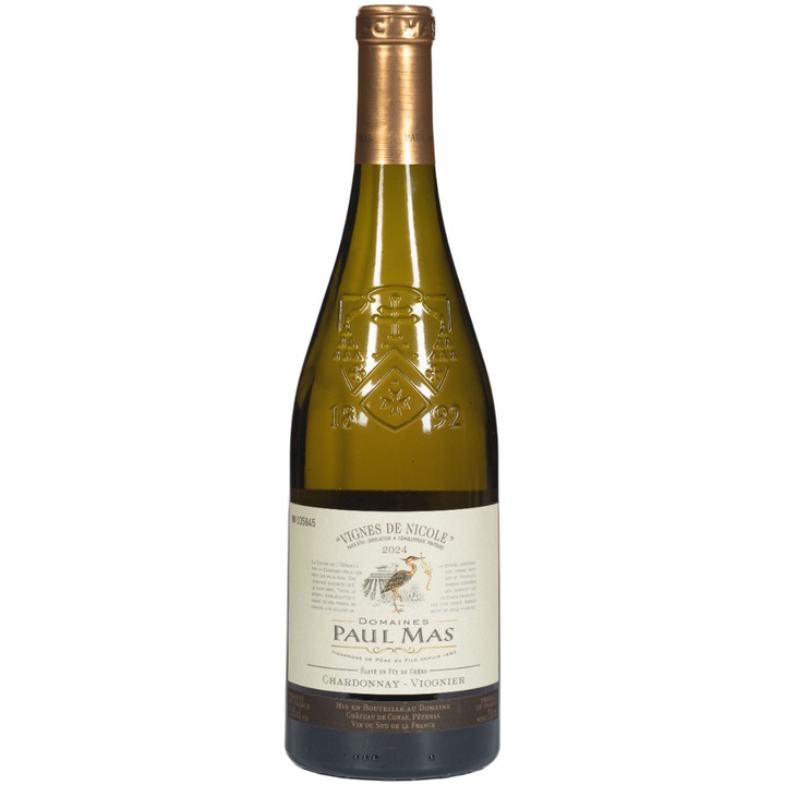 Vin Alb Paul Mas Vignes de Nicole, Chardonnay & Viognier, Sec, 0.75l