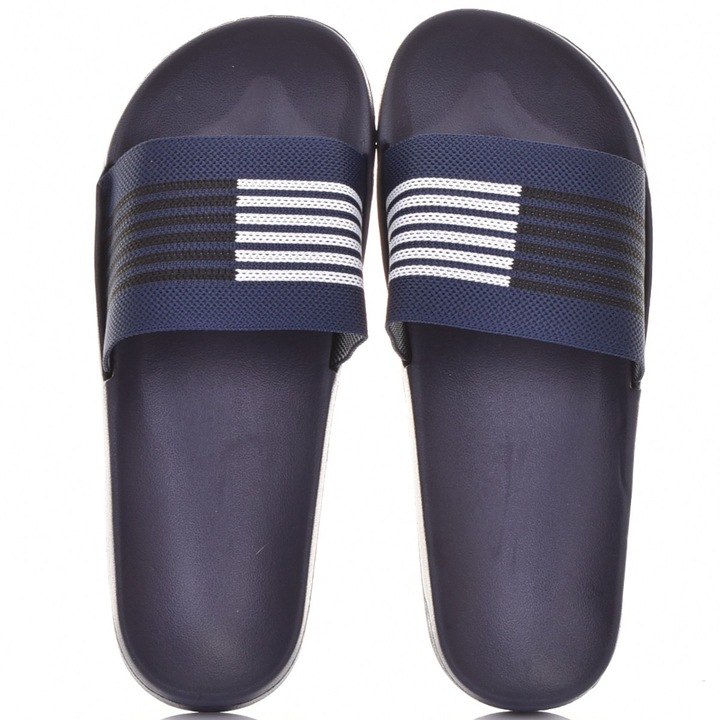 Спортни джапанки Martinus, класически, сини, от пяна и текстил