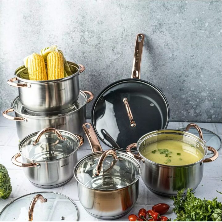 Set 6 oale cu capac,16/16/18/20/24/24 cm, Kinghoff