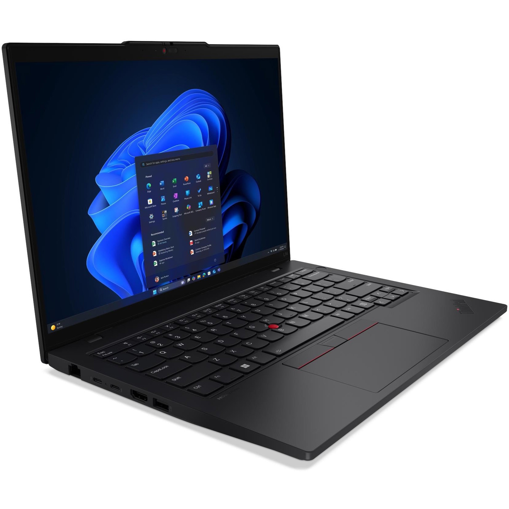 Laptop Lenovo ThinkPad L14 Gen 6 cu procesor Intel® Core Ultra 5 225U pana la 4.8GHz, 14" WUXGA , IPS, 32GB DDR5 RAM, 1TB SSD, Intel® Graphics, Windows® 11 Pro, Black, 3y on-site Premium Care