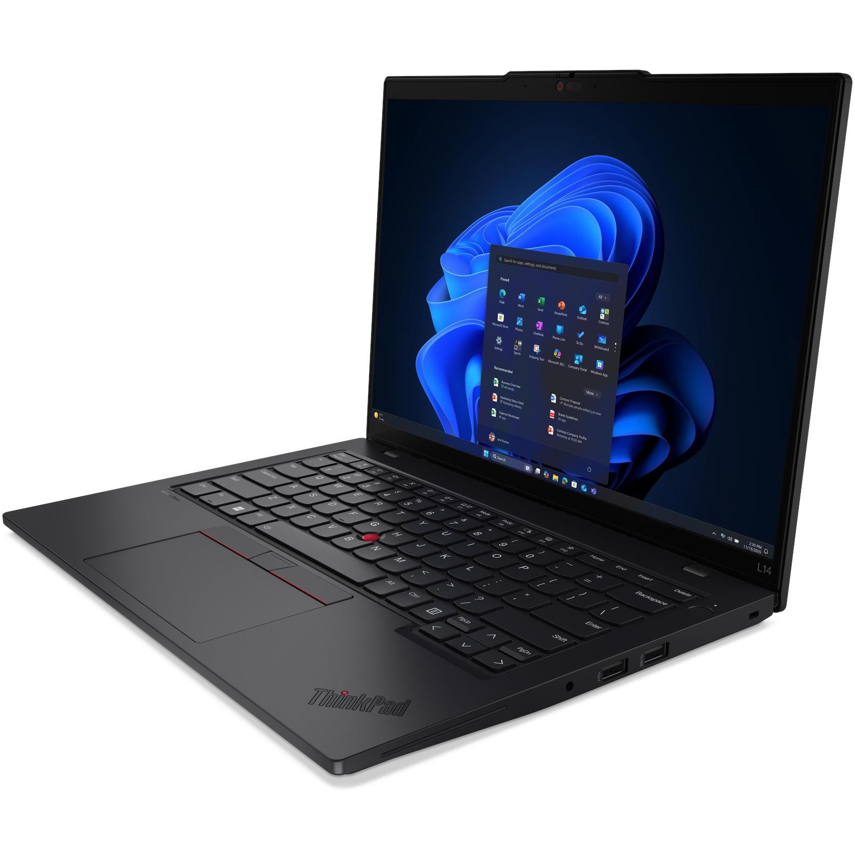 Laptop Lenovo ThinkPad L14 Gen 6 cu procesor Intel® Core Ultra 5 225U pana la 4.8GHz, 14" WUXGA , IPS, 32GB DDR5 RAM, 1TB SSD, Intel® Graphics, Windows® 11 Pro, Black, 3y on-site Premium Care