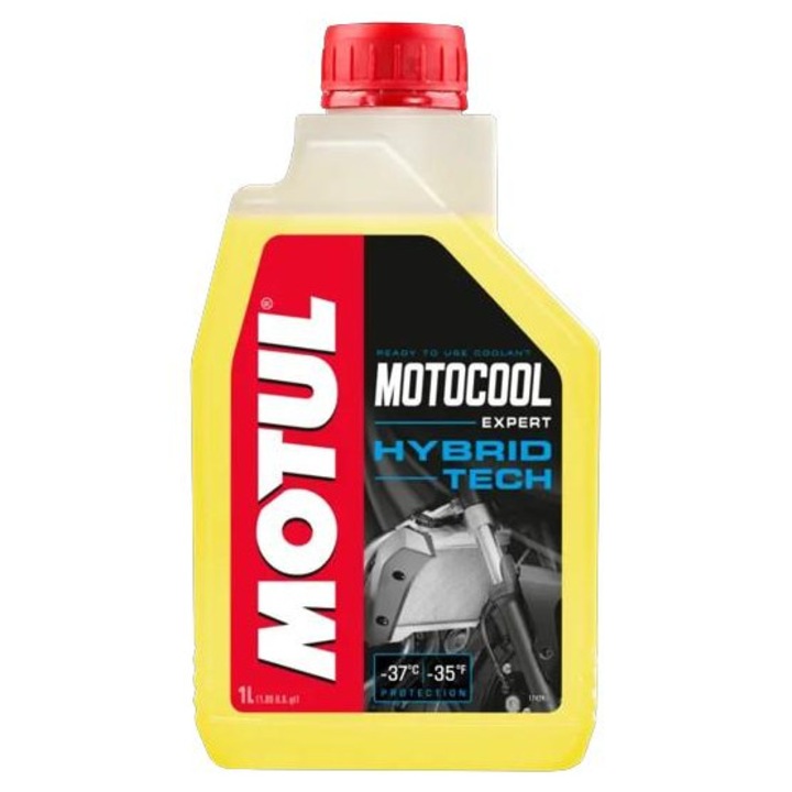 Antigel MOTUL MOTOCOOL Expert Hybrid Tech 111762, conform BS 6580, G13, culoare galbena, volum 1 litru