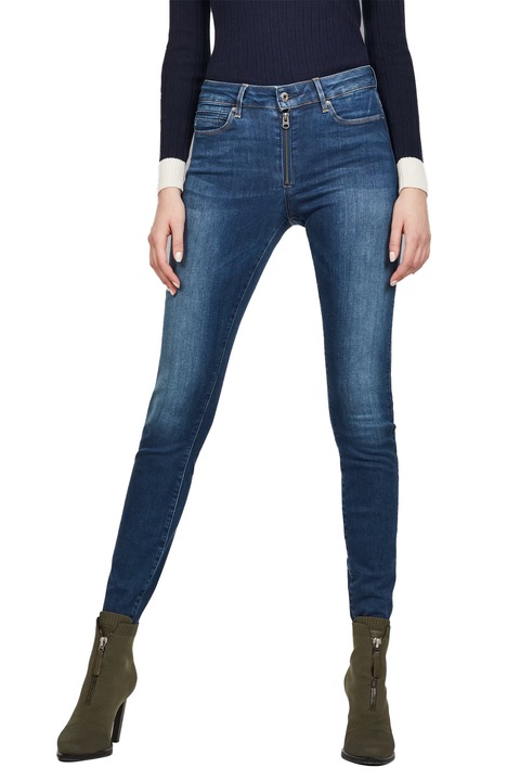 Blugi de dama G-Star, Talie inalta, Cravata super skinny, W26-L32, Bleumarin