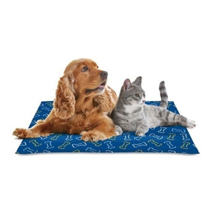 Охлаждаща постелка за домашни любимци – Cool Mat Bones - 50x90cm