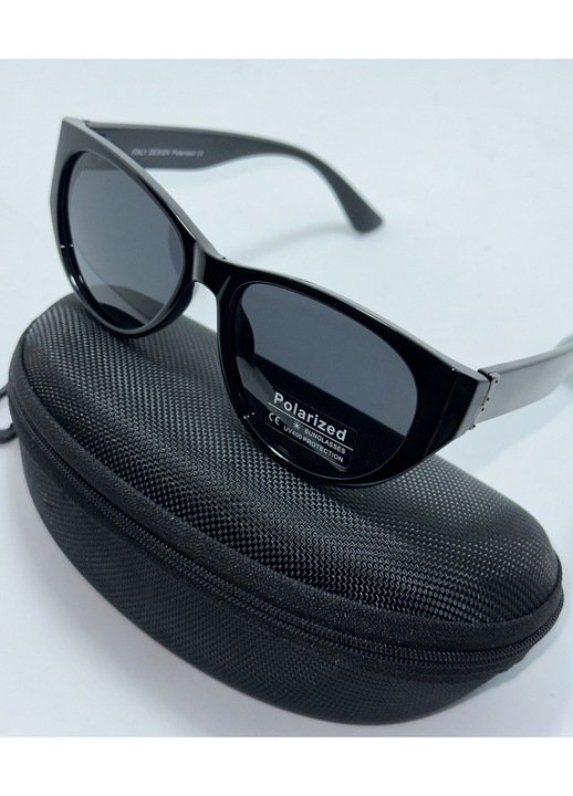 Ochelari de Soare Dama Black – Lentile Negre Polarizate, Protectie UV 400