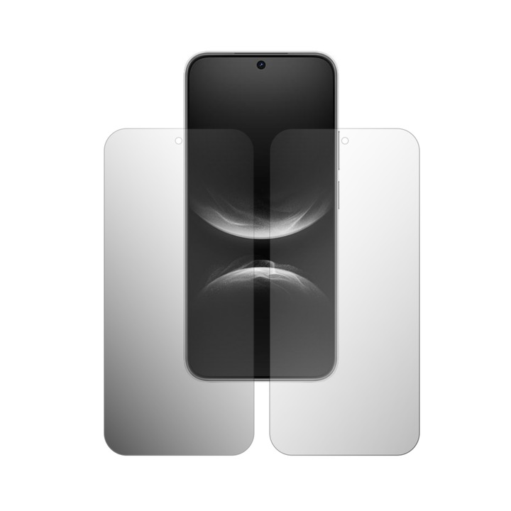 Комплект от 2x iSkinz матови протектори за екран за Huawei nova 14 Ultra - подходящ за калъфи, невидим Skinz мат, против пръстови отпечатъци, антирефлексно покритие, самозалепващ се и гъвкав силиконов протектор.