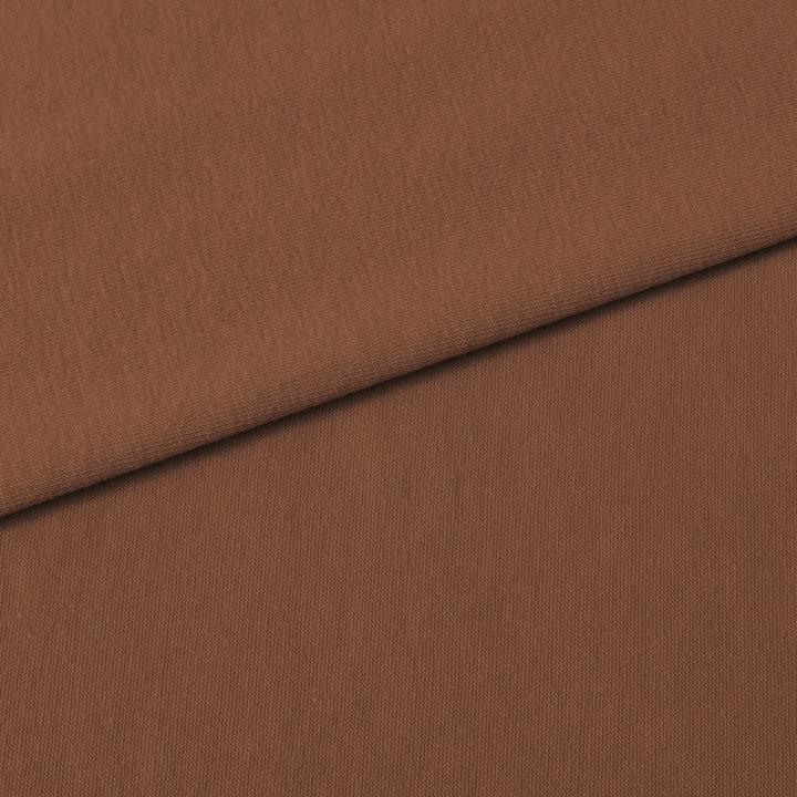 Material textil, Tricot jersey cu elastan (Lycra) - culoare Caramel, bumbac 92%, elastan 8%