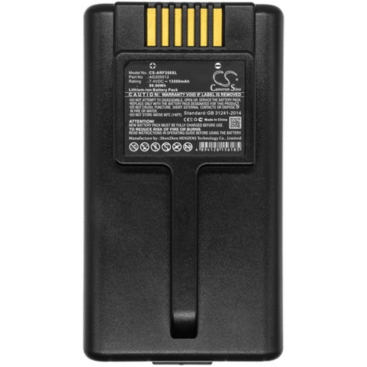 Cameron sino li-ion akkumulátor, 7.4v, 13500mAh, kompatibilis aeroflex ag205012 kompatibilis-vel