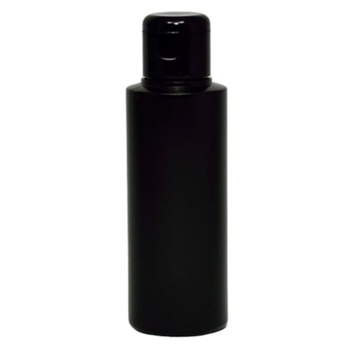 Recipient cosmetic flacon negru, capac flip-top, 250ml