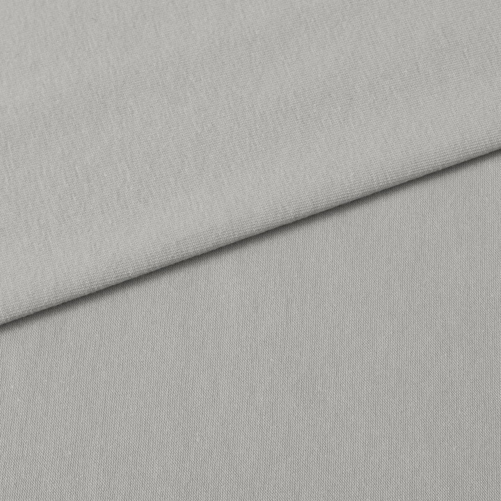 Material textil, Tricot jersey cu elastan (Lycra) - culoare Gri, bumbac 92%, elastan 8%
