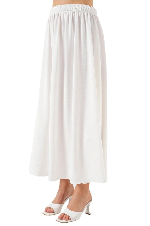 Fusta maxi, HiCCUP, Textil, Alb 8050, M INTL