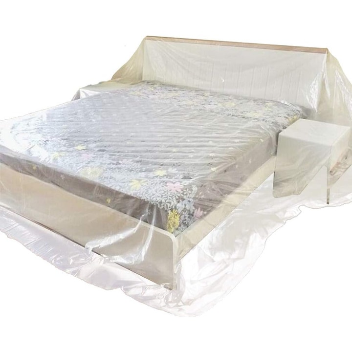 Huse pentru mobila, husa impermeabila pentru canapele si pat, husa de depozitare pentru sofa, foaie de plastic extra mare (300x400CM)