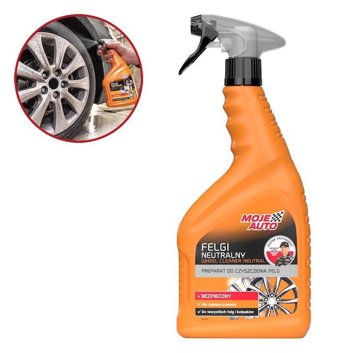 Solutie curatare jante cu pH neutru, Moje Auto, 750 ml