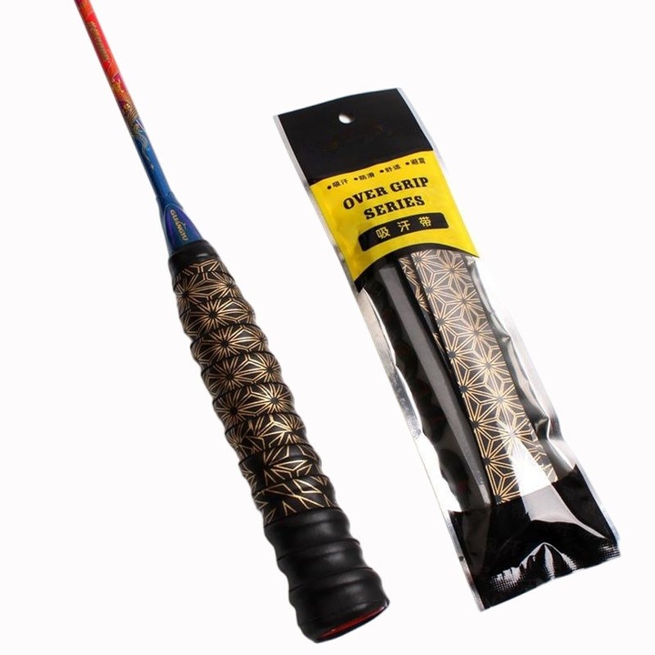 Banda antiderapanta pentru rachete, galbena, 15x2x3cm