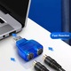 Комплект от 2 адаптера, TREXORA, включва USB към PS2 кабел, USB към PS2 адаптер за клавиатура и мишка, Plug and Play, без забавяне, съвместим с клавиатури, мишки, скенери с PS2 интерфейс, меден