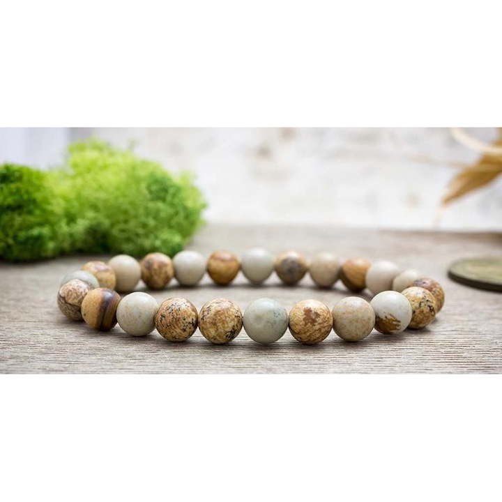 Megértés jáspis ásvány karkötő