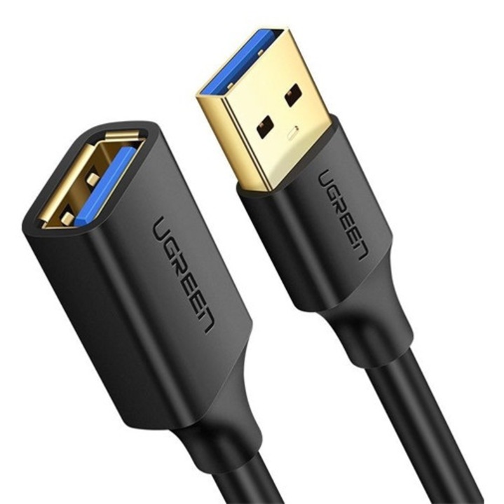 Ugreen adatkábel hosszabbító, usb 3.0 - usb 3.0, 150cm, fekete