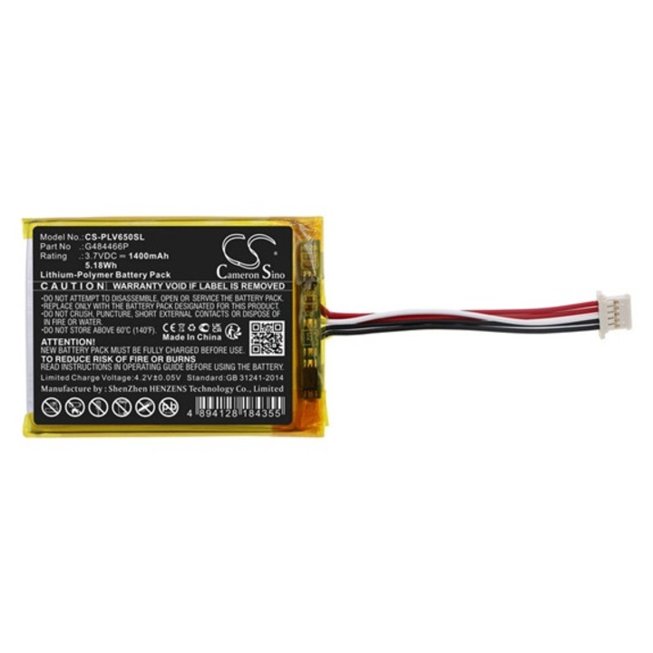 Cameron sino li-polymer akkumulátor, 3.7v, 1400mAh, kompatibilis polar g484466p -vel
