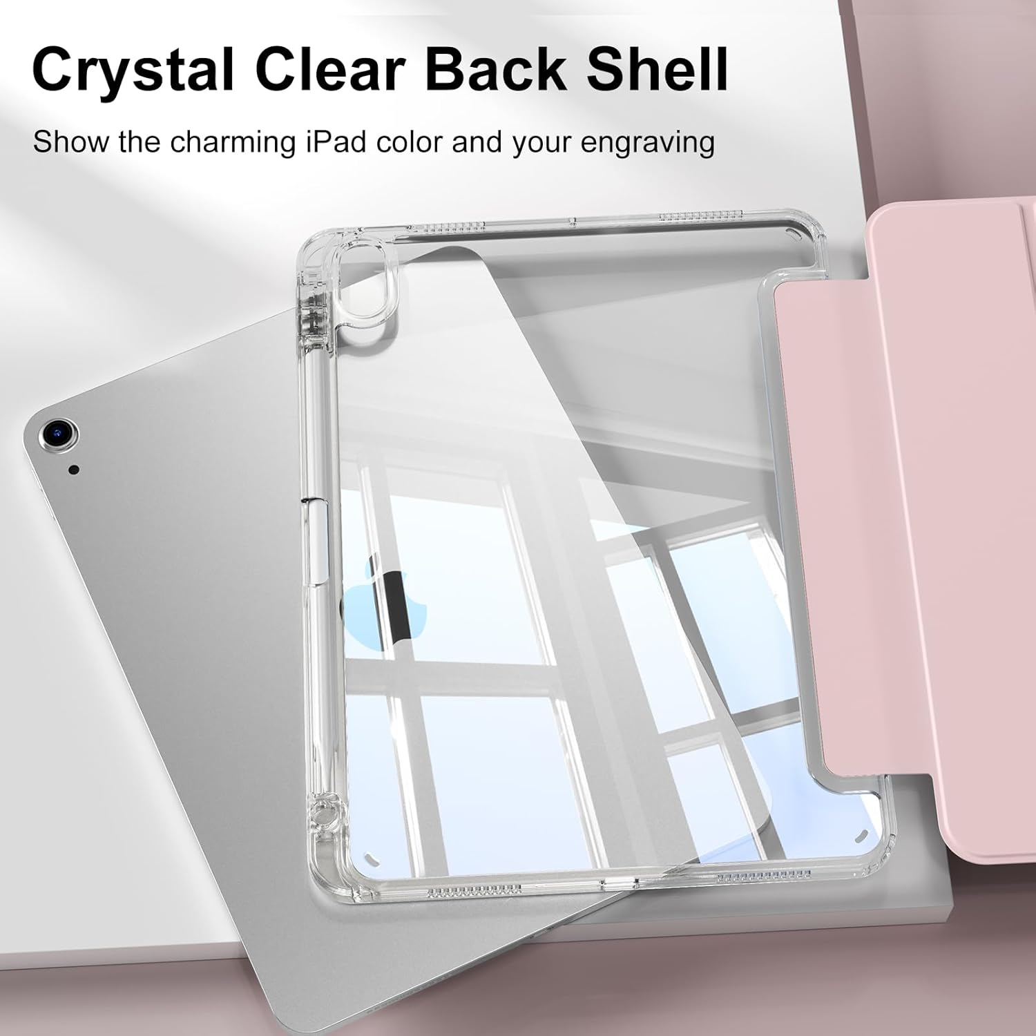 Husa protectie tablete, Rezistenta la socuri, Pentru iPad iPad 10th/11th Generation (10.9/11 Inch) Roz