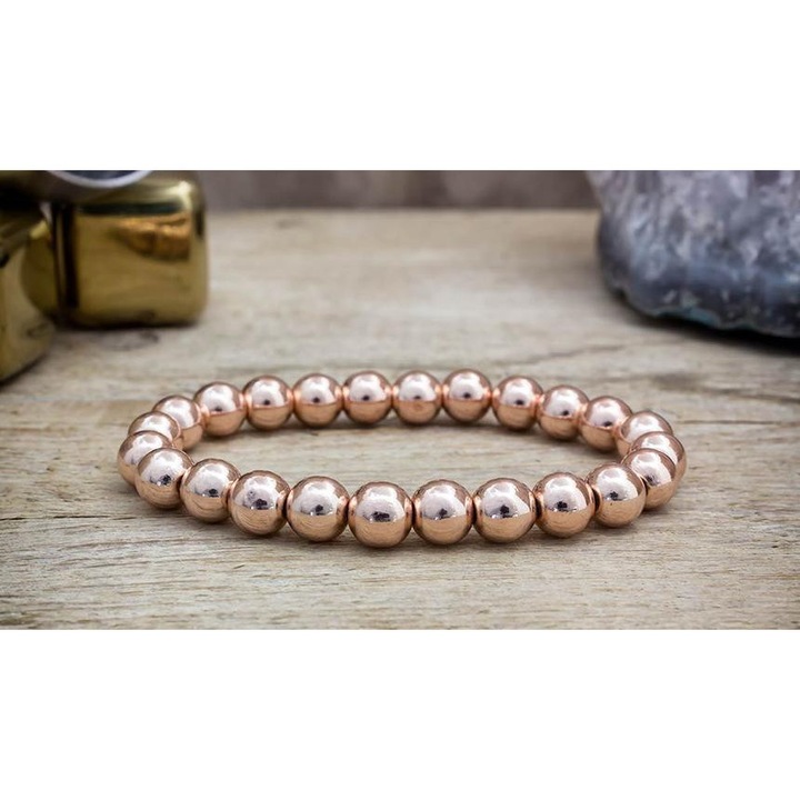 Rozé hematit ásvány karkötő