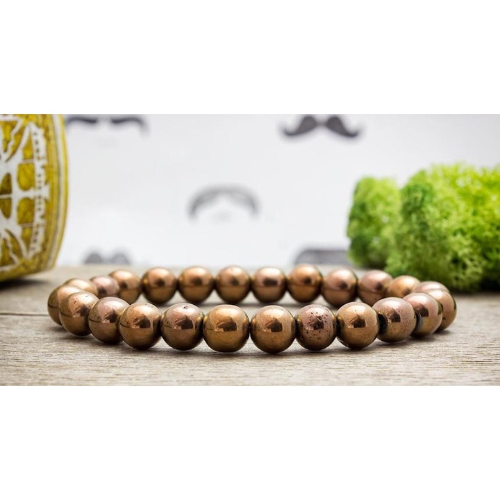 Rozé hematit ásvány karkötő