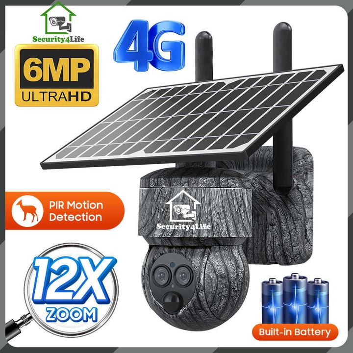 Соларна камера Stealth Titan S4L-SC-6MP-12X-4G-C001, Ловна камера 4G