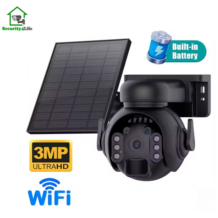 Соларна камера ShadowNet S4L-SC-3MP-WF-B006, WI-FI