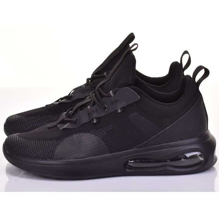 Pantofi sport Martinus, tenisi negri, respirabili, talpa din spuma