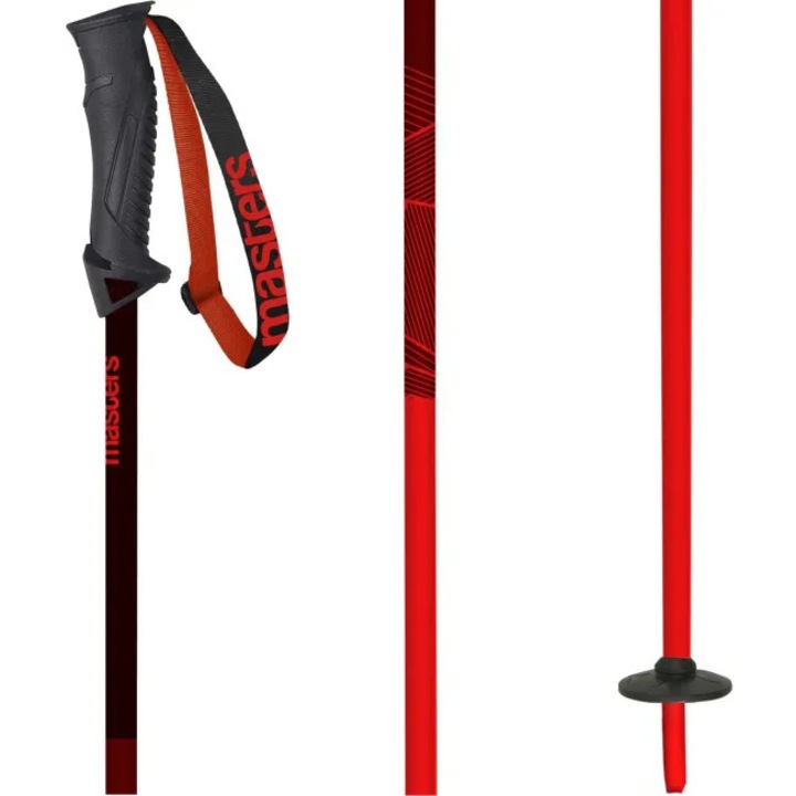 Bete Schi MASTERS Alpine, Rosu/Rosu Inchis, Unisex, 130 cm