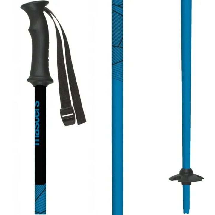 Bete Schi MASTERS Piste Junior, Albastru Deschis/Negru, Copii, 80 cm