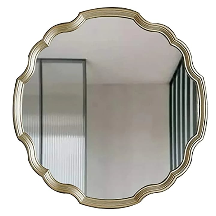 Oglinda decorativa rotunda, Luxxo, Amelia, diametru 80 cm