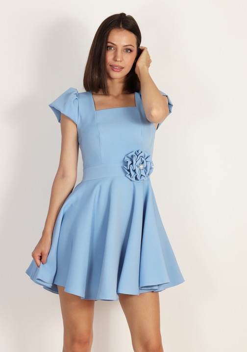 Rochie clos scurta bleu 862, Albastru deschis