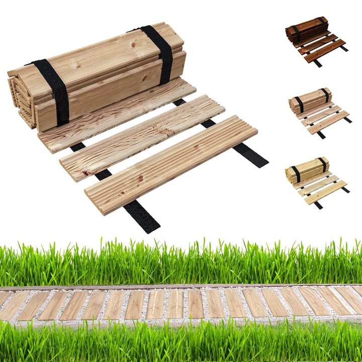 Alee de gradina decorativa, be4nature, rulabila, antiderapanta, bej, 30 x 100 cm