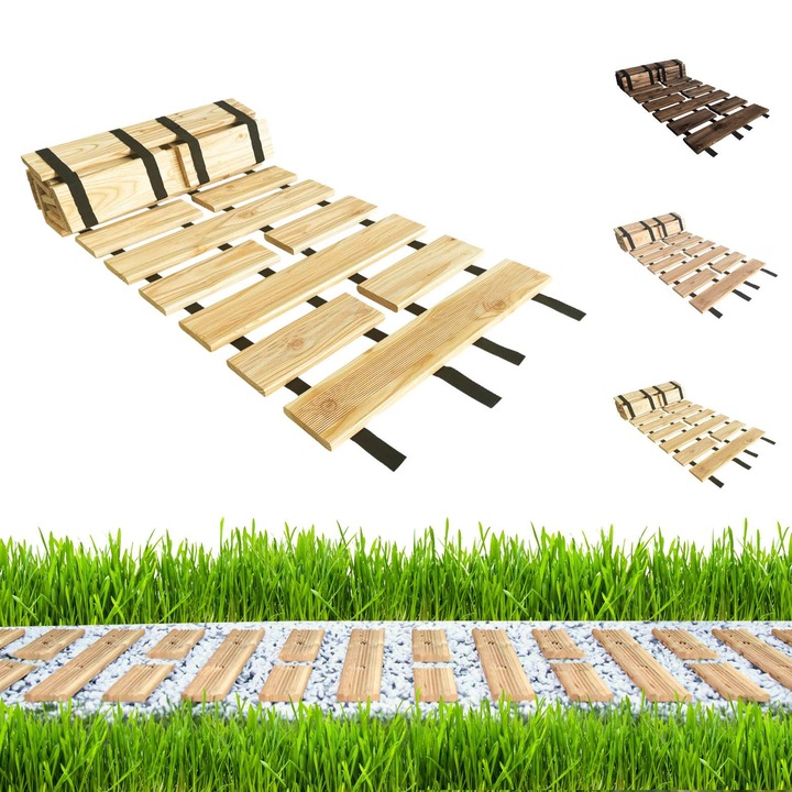 Alee de gradina decorativa, be4nature, rulabila, antiderapanta, maro deschis, 50 x 600 cm