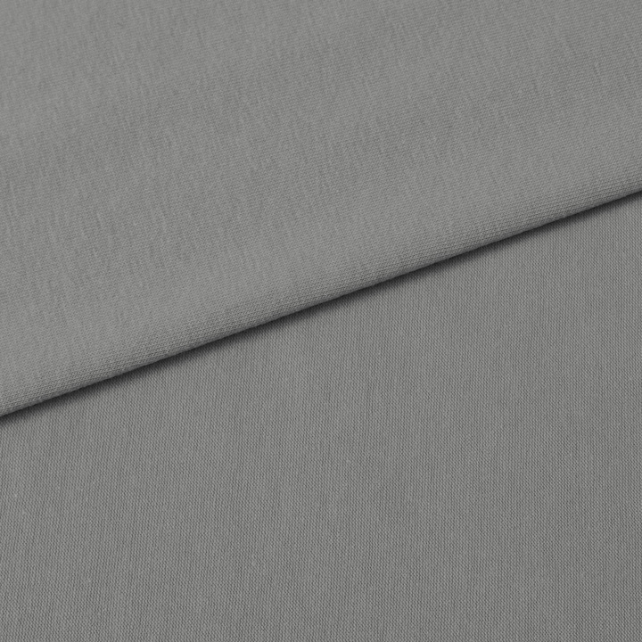 Material textil, Tricot jersey cu elastan (Lycra) - culoare Gri grafit, bumbac 92%, elastan 8%