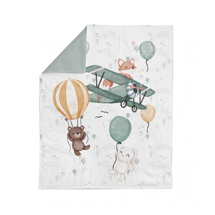 Material textil, Panou de bumbac 75x100 cm Sus si departe, bumbac 100%