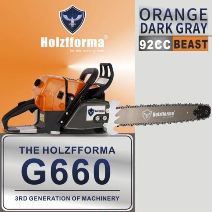 Верижен трион Holzfforma® G660 92cc (без острие и верига) ОРАНЖЕВ