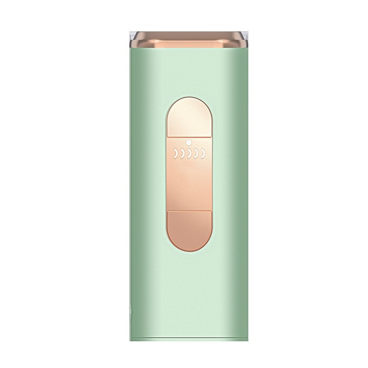 Aparat de epilare lPL, rejuvenare a pielii, reglare in 5 viteze, nedureros, prietenos cu pielea, potrivit pentru intregul corp, ergonomic, 175x64x35mm, verde deschis