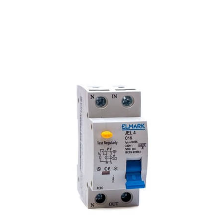 Intrerupator Automat Diferential Bipolar Elmark Jel4 16a 30ma 6ka Emag Ro
