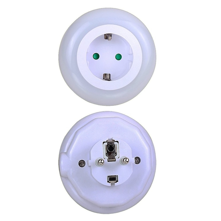 Flink LED éjszakai lámpa, 0.5 W, konnektor csatlakozás, hidegfényű