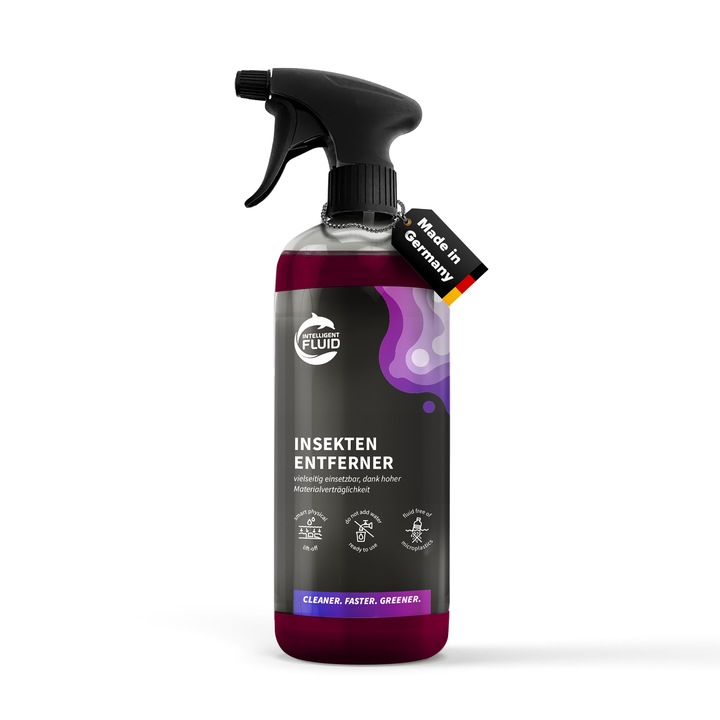 Solutie Premium pentru Indepartare Insecte si Murdarie Organica, Intelligent Fluid, 500 ml