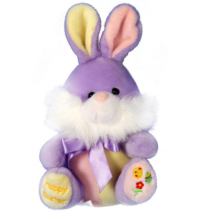 Плюшен Великденски Заек, Голиат, лилав 20 см