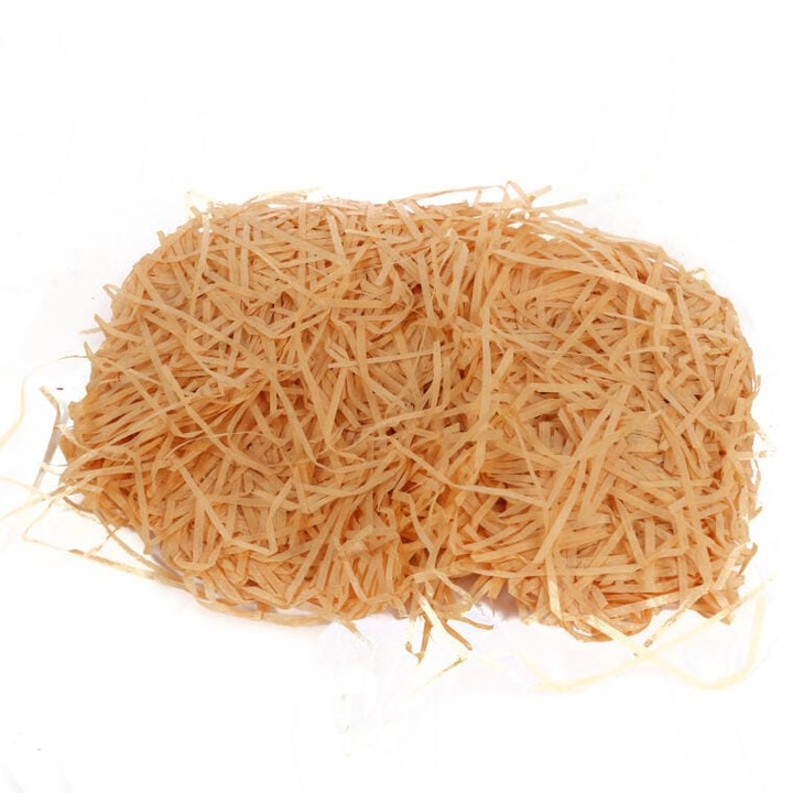 Декоративна рафия Голиат, оранжева, за великденски аранжировки, 100 г