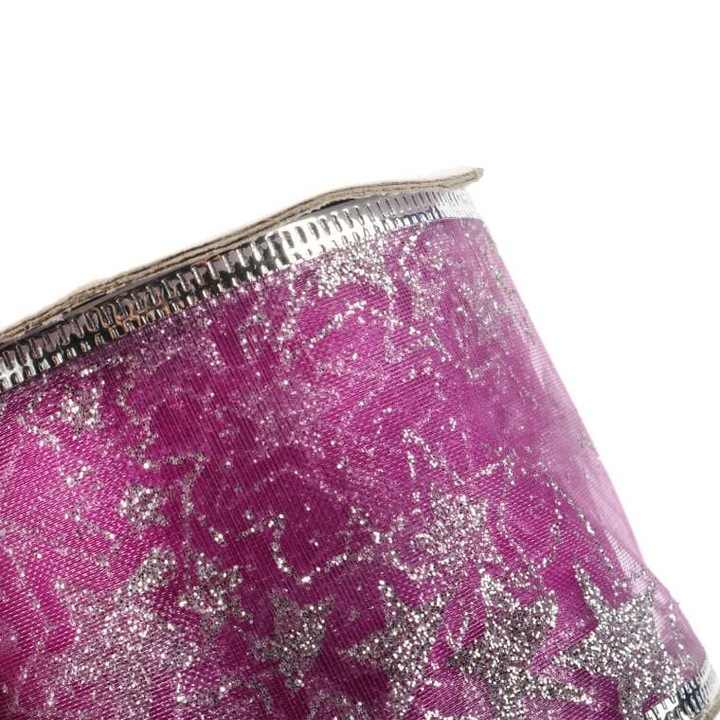 Dekoratív szalag Góliát 6,5 cm, lila