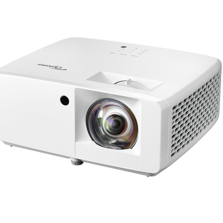 Videoproiector Optoma GT2000HDR, Full HD 1080p, 3500 lumeni, DLP, Laser Short Throw, dual HDMI, Alb